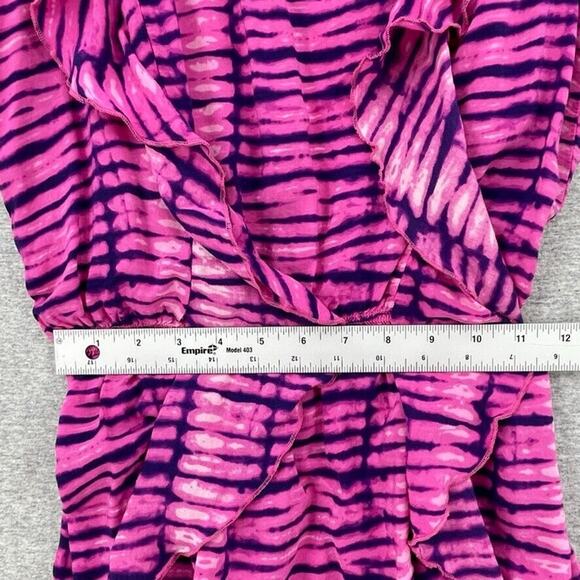 Victorias Secret Dress Womens Small Pink Tie Dye Mini Sleeveless Cover Up Beach - Picture 11 of 12